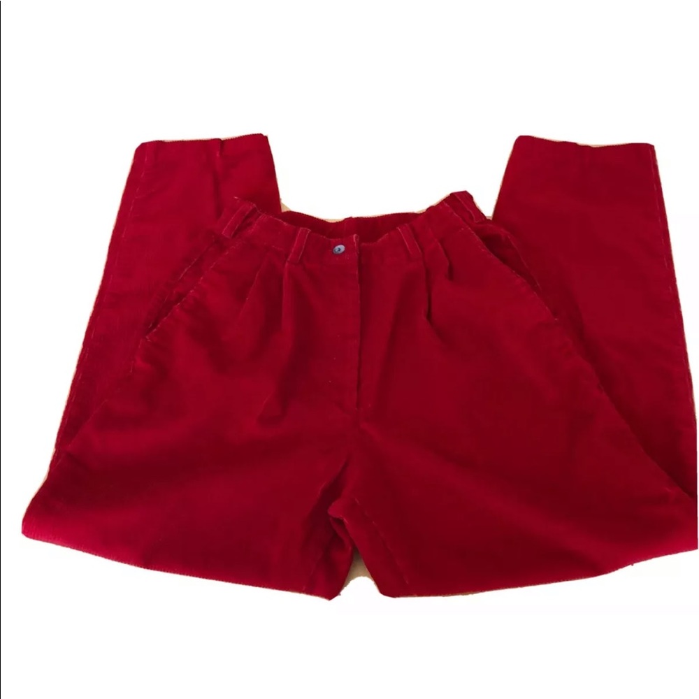 Vtg Woolrich Paper Bag Tapered Corduroys 10R Fit 8